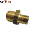 GutenTop Hochwertiger Messing Reduzierstecker Hex Nippel 1 / 2Zoll mit NPT Außengewinde